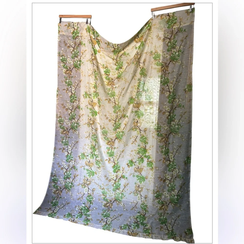 Pair vintage early 70’s floral curtains